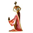 thumbnail image 2 of Abbracc Nordic Rack Girl Statues Organizer Ornament Display Stand Figurine Shelf red, 2 of 9
