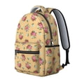thumbnail image 2 of Pioneer Flower Floral Print Pattern Backpack for School, Cute School Bag with Adjustable Shoulder Straps and Padded Back, 15.3"x11"x7.1", 2 of 5