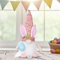 thumbnail image 2 of Riforla Easter Decoration Ornaments Rabbit Plush Doll Rudolph Doll Pink_001, 2 of 4
