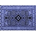 thumbnail image 1 of Ahgly Company Machine Washable Indoor Rectangle Southwestern Blue Country Area Rugs, 8' x 10', 1 of 4