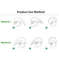 thumbnail image 3 of Toalla para el cabello de 2 piezas, toalla para secador de cabello, envoltura de microfibra, toalla de microfibra súper absorbente para el cabello, secado rápido, con botón de diseño, 3 of 4