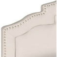 thumbnail image 3 of Safavieh Alexia Headboard with Nail Heads, Taupe, 3 of 3