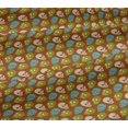 thumbnail image 5 of oneOone Viscose Jersey Rust Brown Fabric Skull Craft Projects Decor Fabric Printed By The Yard 60 Inch Wide, 5 of 5