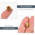 thumbnail image 2 of EXHUMKY 20Set Easy to Install Copper Pool Cue Ferrules 9.5MM for Family Fun, 2 of 4