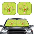 thumbnail image 2 of Sikiie Avocado Keep Calm Print Foldable Car Windshield Sun Visor, Car Window Sunshade Suitable for Sedan, SUV and Truck Car Accessories-Small, 2 of 6