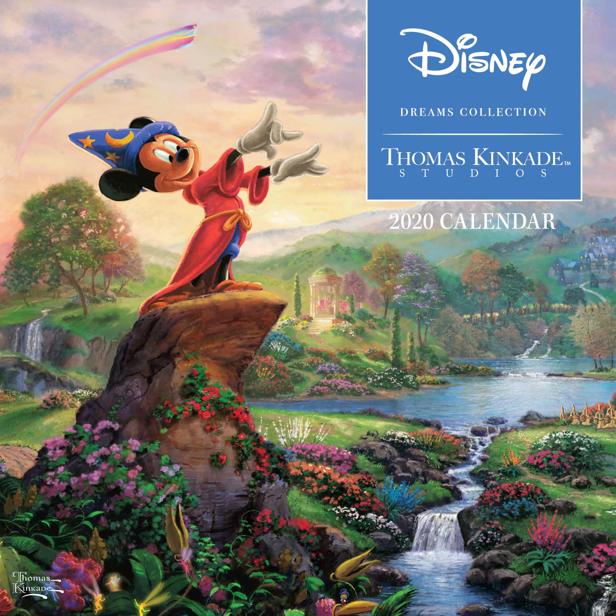 Thomas Kinkade Studios Disney Dreams Collection 2020 Mini Wall Calendar Other Walmart