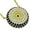 Yellow, variant on 925 Sterling Silver Evil Eye Blue White Yellow CZ Pendant Necklace