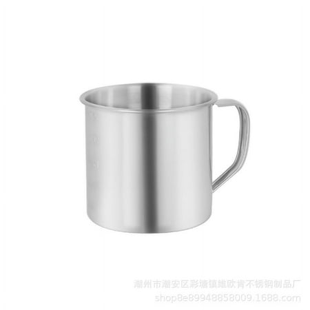 

2pcs Measuring Cups Stainless Steel Scale Measuring Cups Rice Measuring Cups with Handles