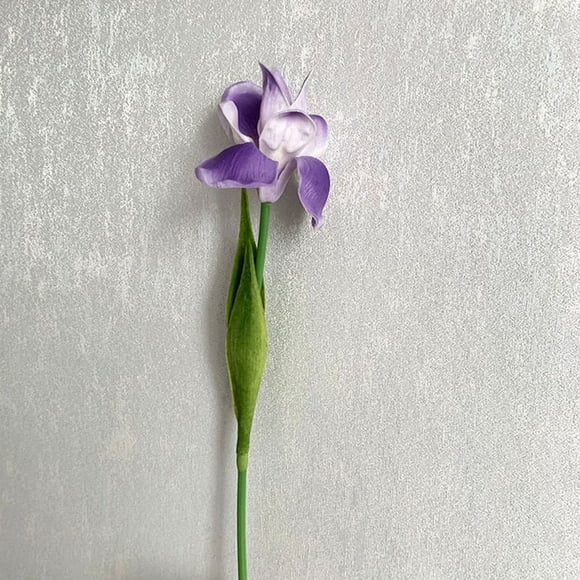 Zriyin Artificial Iris Flowers Fake Silk Plant Home Wedding Decor Artificial Flower,Purple