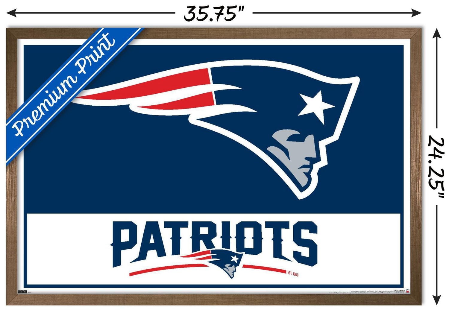 NFL New England Patriots - Logo 21 Wall Poster