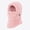 Pink, variant on Boys Girls Fleece Balaclava Hat Windproof Full Face Cover Winter Snow Hood Thermal Neck Warmer for Cold Weather One Size
