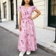 thumbnail image 2 of Vestido de Verano de Manga Corta Niños Estilo de Ocio Impreso, Vestido de Fiesta de Navidad de Niñas Manga Corta Casual para Uso Diario, 2 of 9