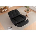 thumbnail image 7 of Power Recliner with 270 Degrees Swivel Glider, Modern Sofa Chair with USB Interfaces and Mobile Phone Holders, Swivel Glider Chair for Living Room, Bedroom, Black, 7 of 7