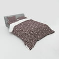 thumbnail image 2 of Ambesonne Floral Bedding Set 4 Pcs, Lacy Texture Inspiration, Queen, Mauve Taupe Pale Mauve, 2 of 2