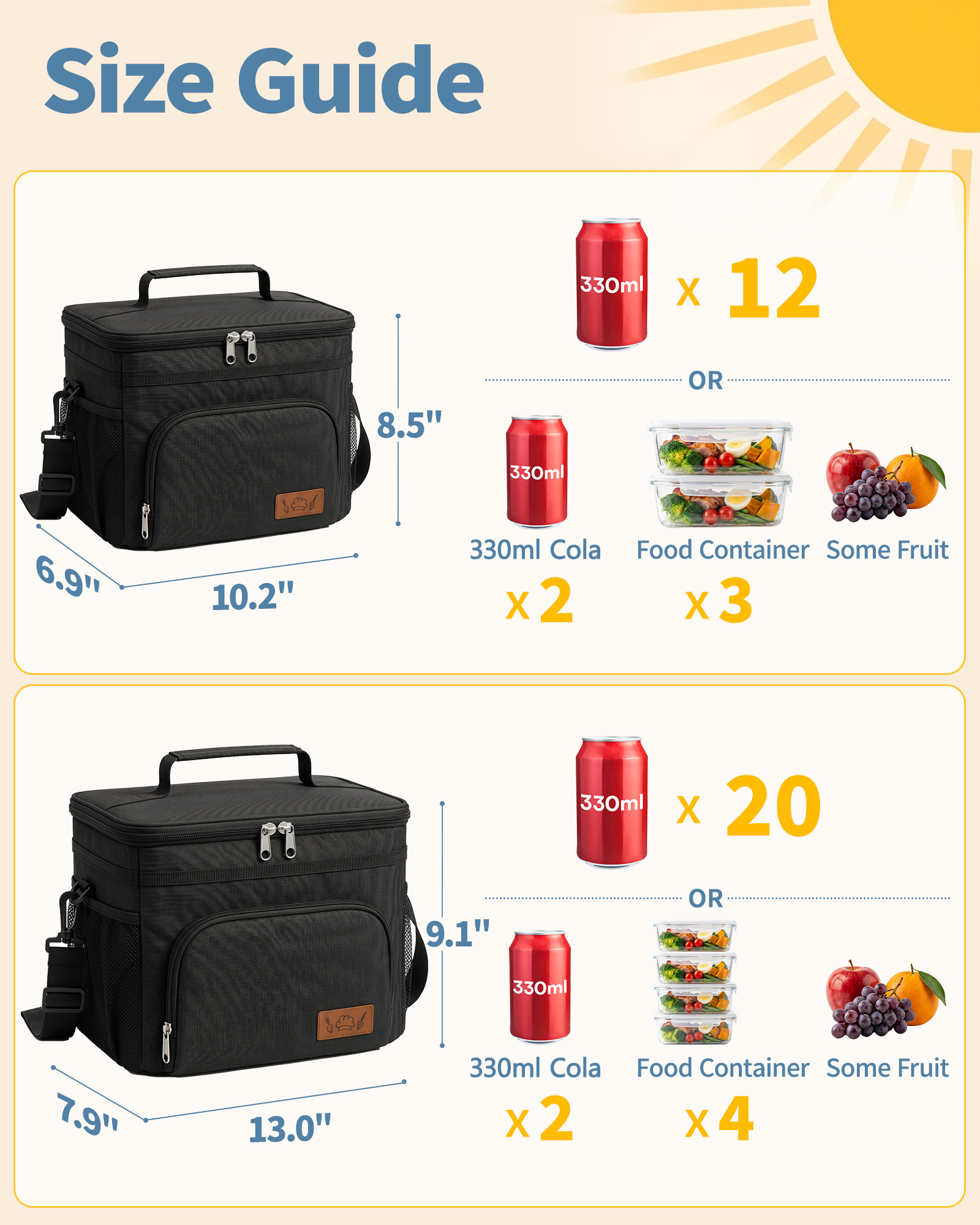 HOTOR Insulated Lunch Box with Shoulder Strap photo 3