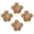 thumbnail image 2 of Jute Flower Craft4Pcs Handmade Five Leaves Burlap Flower Jute Flower Tailored for Perfection, 2 of 8