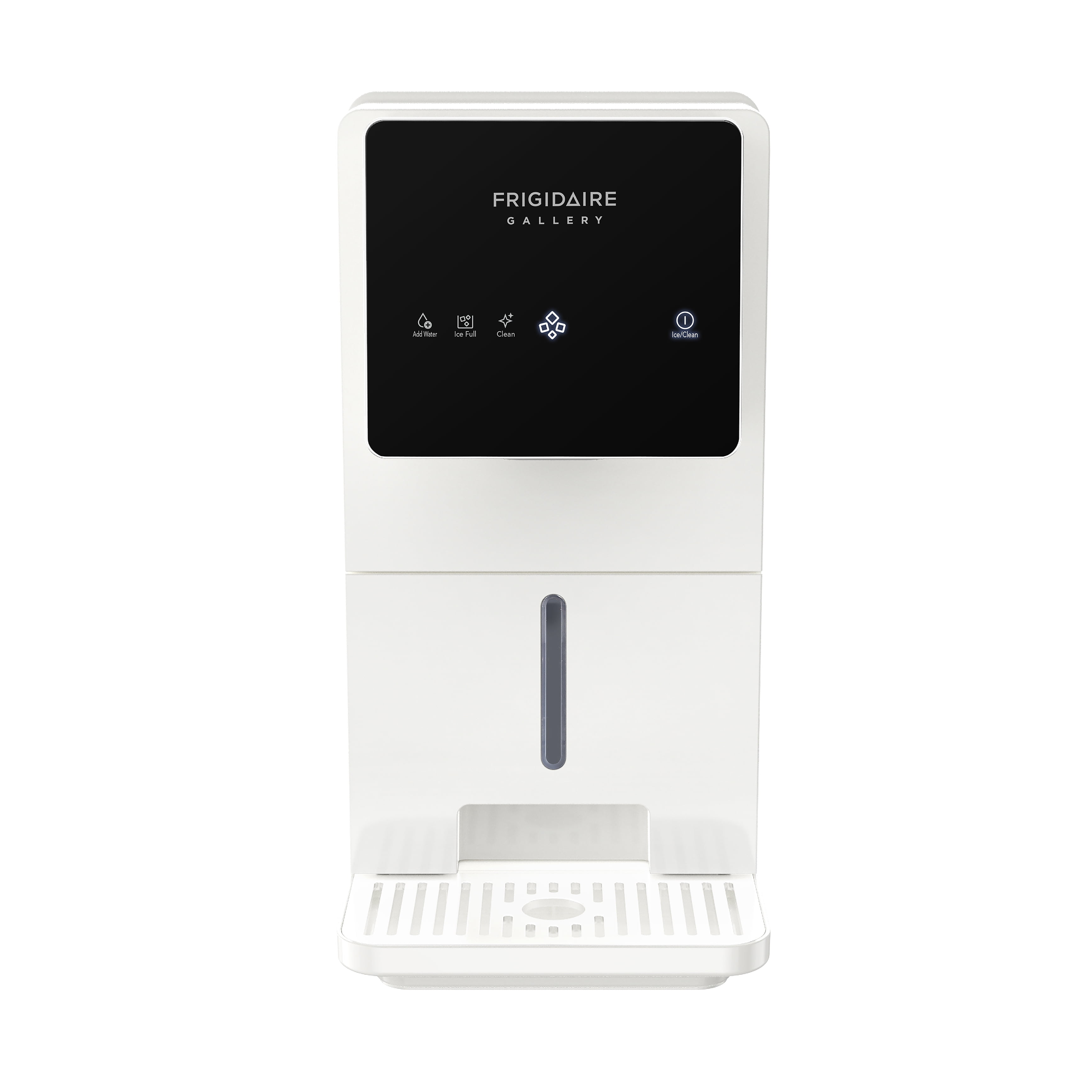 Frigidaire Gallery 33 lbs. Touchscreen Nugget Ice Maker with Dispenser, Self-Cleaning Countertop Ice Machine, White