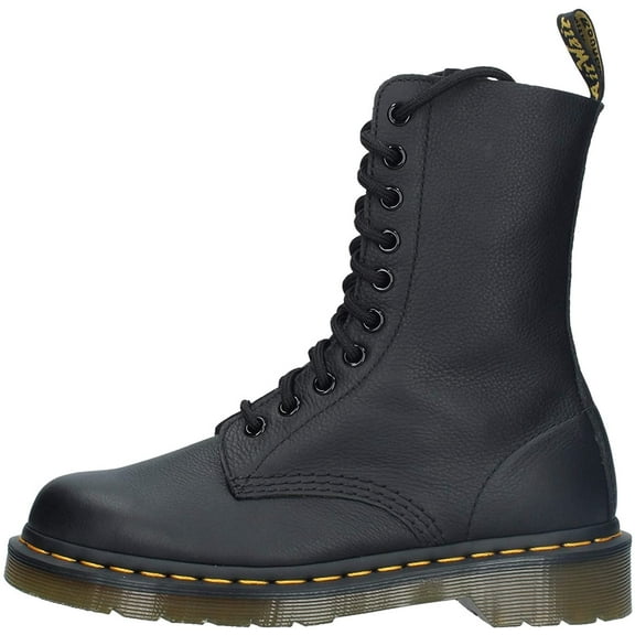 Dr. Martens, 1490 10-Eye Leather Boot for Men and Women 10 Black Virginia