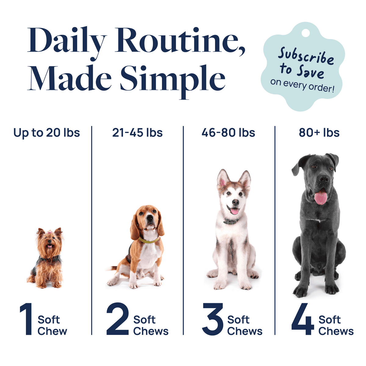 (6 pack) Veterinary Formula Smart Vitality Dental Health Supplement for Dogs, 60 Soft Chews