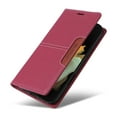 thumbnail image 6 of For Samsung Galaxy S21 Ultra Flip Wallet Case,[RFID Blocking]PU Leather Magnetic Folio Cover,With Card Slots,Flip Folding Kickstand,Shockproof TPU Anti-fall Rugged Phone Case Cover,Red, 6 of 9