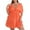 Orange, variant on ZZwxWA Summer Oversized Women's Dress with Waistband and Large Hem Pleated Beach Bikini Cover Up Dress Short Sleeved V-neck Knee Length Dress