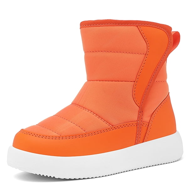 Zapatos Invierno Botas Nieve Niñas Cálido Forro Piel para Exteriores