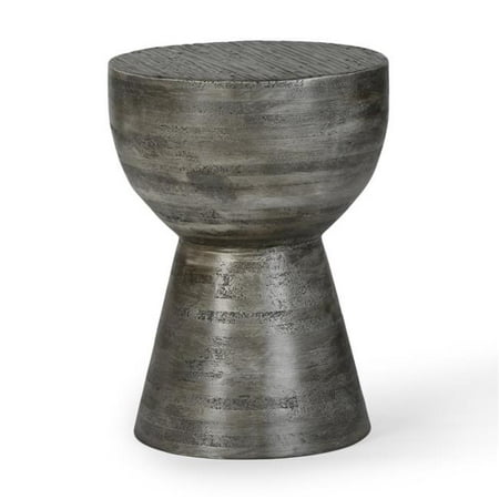 Union Home LVR00336 Hewn Side Table  Weathered Grey Finish - Medium