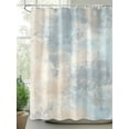 thumbnail image 2 of Abstract Shower Curtain, Watercolor Teal Brown Gradient Waterproof Shower Curtain Set with 12 Hooks Lightweight Washable Fabric Shower Curtains for Bathroom 72x78 Inches, 2 of 6