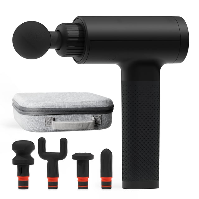 Pistola de masaje Sharper Image Powerboost con 5 accesorios
