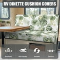 thumbnail image 4 of XYZCANDO Leaves RV Dinette Cushion Covers Stretchable Couch Cushion Covers Universal RV Accessories for Inside Sofa Covers Washable Sofa Slip Covers for 2 Seat Cushion Couch Camper Must Haves White, 4 of 7