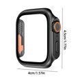 thumbnail image 3 of Estuche para reloj con protector de marco de vidrio para pantalla para Apple Watch (negro amarillo 40 mm), 3 of 5