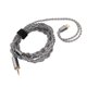 thumbnail image 2 of Upgraded Earphone Cable 49 Core Single Crystal Copper Silver Plated 4 Strands Hand Knitting Earphone Wire for BQEYZ Rime 2.5mm/0.10in, 2 of 5