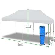 King Canopy Tuff Tent 10x20 Instant Pop up Canopy , 1-Inch Aluminum Frame, White