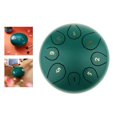 thumbnail image 1 of Tambor de lengüeta de 6 pulgadas, , tambor manual de instrumento de percusión con mazos verde shamjiam 1 tambor de lengua de acero de 6 pulgadas, 1 of 9