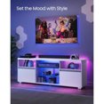 thumbnail image 4 of TV Console for Bedroom Living Room Furniture 2 Cabinets With Doors 63-Inch Long TV Stand With LED Lights for TVs Up to 70 Inch My Lux Decor Round, 4 of 8