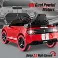 thumbnail image 3 of Licensed Ford Mustang GT500 Ride on Car for Kids by OLAKIDS, Battery Powered Electric Vehicle with Remote Control, Headlight, Power Display, USB, Music, Radio, Aged 3-8, 3 of 10