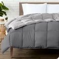 thumbnail image 1 of Bare Home Ultra-Soft Reversible Comforter - Goose Down Alternative - King/Cal King, Gray/Light Gray, 1 of 8