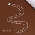 thumbnail image 1 of Necklace Pendant Simple Style Fashion Accessory Necks Stylish Exquisite Silver Necklace Chain Neck Ornament Thin Silver Adult Necklaces for Decor Type 2, 1 of 9