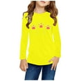 thumbnail image 1 of Chemises pour Filles, Chemises à Manches Longues Imprimées Mignonnes Col Rond Hauts Blouses Décontractées Habillées Vêtements, 1 of 4