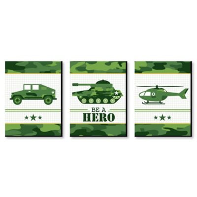 Camo Hero Army Military Camouflage Nursery Wall Art And Kids