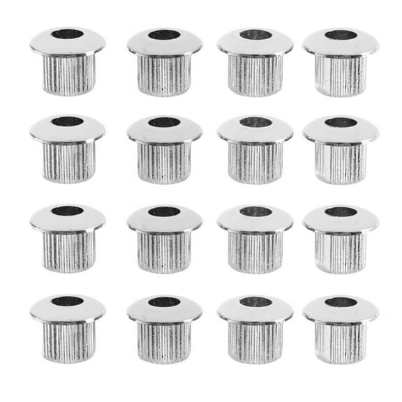 24x Guitar Tuner Conversion Bushings Adapter Ferrules Nickel Plating with Nice Plastic Shell for 10mm Peghead Holes