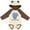 Natural & Brown w Ears, variant on Inktastic I Love My Pops Elephant Blue Boys Long Sleeve Baby Bodysuit