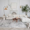 thumbnail image 3 of Rug Branch Atlas Scandinavian Indoor Area Rug, Grey Beige, Distressed - Living Room, Bedroom, Dining Room, and Kitchen, 3 of 8