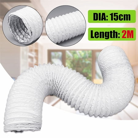 15cm pipe diameter tube hose exhaust 2m duct conditioner vent flexible outlet air
