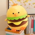 thumbnail image 4 of Konghyp Cute Hamburger Chicken Pillow, Soft Plush Toy, Decorative Cushion for Home, Travel Companion, Perfect Gift for Holidays and Festivals, 4 of 7