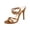Brown, variant on Women's Heeled Glitter Sandals Square Toe Shoes Stiletto Heels Open Toe Platform High Heels Party Wedding Shoes