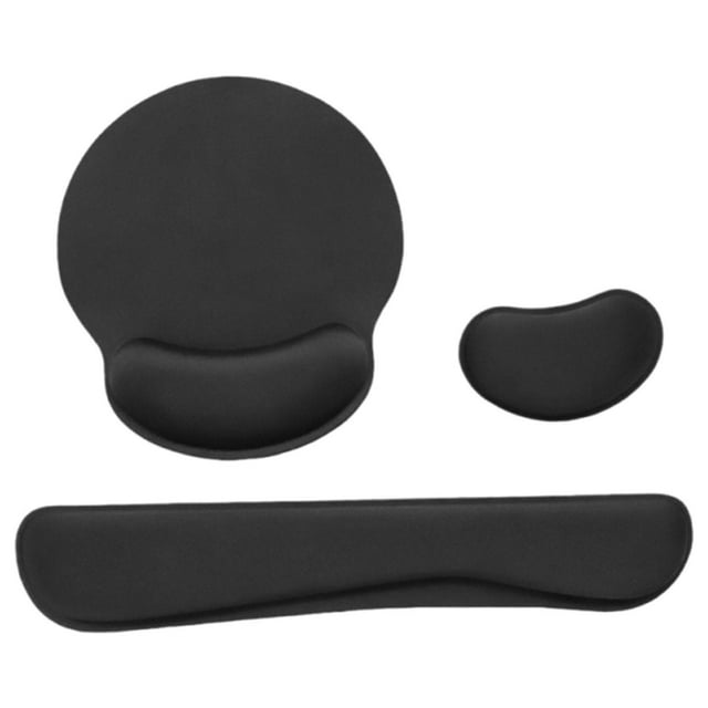 Juego de alfombrillas para ratón con protección para muñecas, ergonómicas, fáciles de limpiar, para teclado, reposamuñecas, almohadilla para teclado