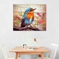 thumbnail image 2 of PRATYUS Canvas Wall Art Picture 20x16in for Living Room Bedroom Fall Decor Waterpainted Bird 20x16in, 2 of 3