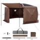 thumbnail image 1 of Carpa plegable tipo cenador VEVOR, 4,5 x 4,5 m, gran carpa de camping de 8 lados con techo desmontable y bolsa de transporte, de montaje rápido, refugio solar con mosquitera para 12-15 personas, 1 of 9