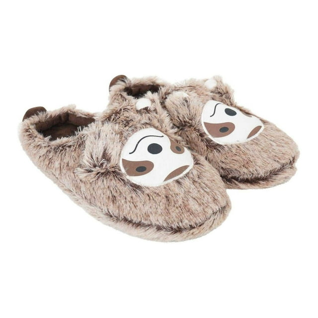 Keanu Boys/Girls Sloth Faux Fur Mules